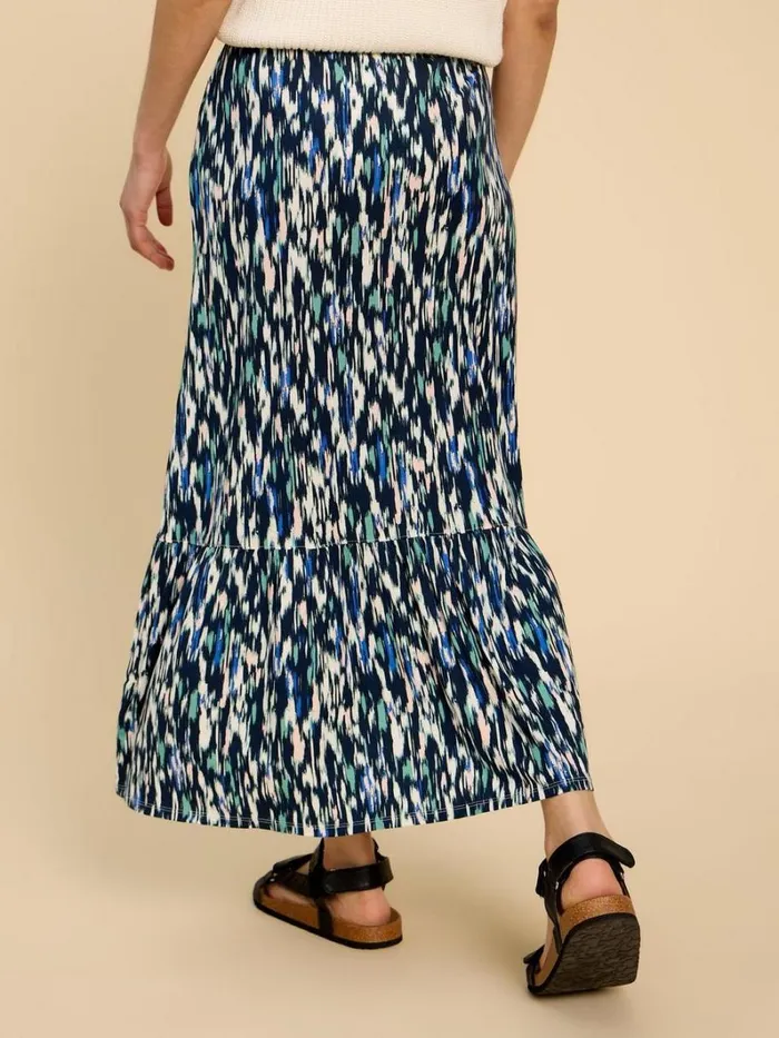 White Stuff SKIRTS Charley Eco Vero Maxi Skirt Navy Print 8211 Women