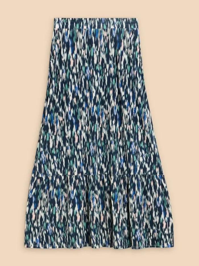 White Stuff SKIRTS Charley Eco Vero Maxi Skirt Navy Print 8211 Women