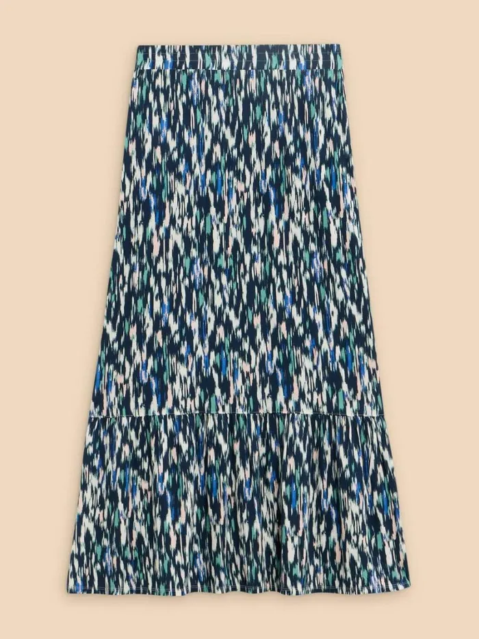 White Stuff SKIRTS Charley Eco Vero Maxi Skirt Navy Print 8211 Women