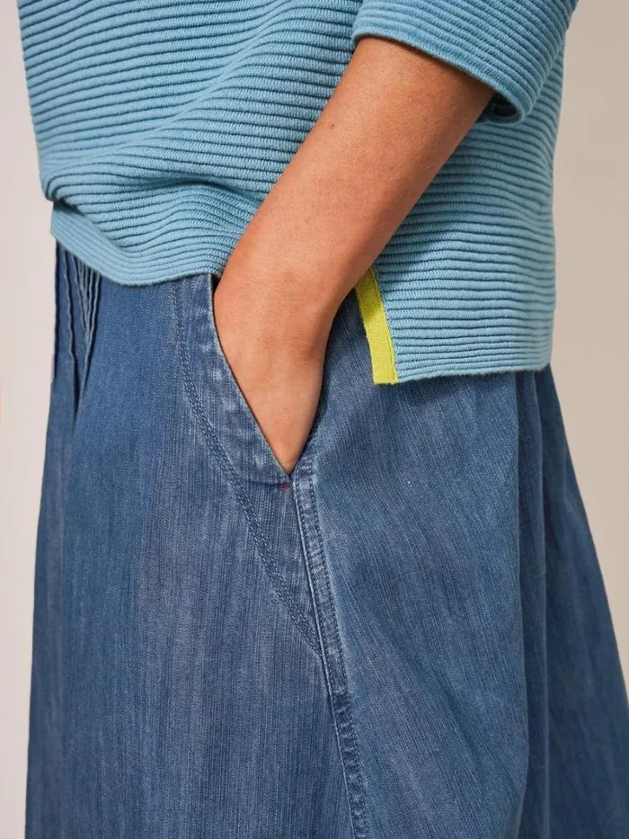 White Stuff SKIRTS Charlotte Denim Midi Skirt Mid Denim 8211 Women White Stuff SKIRTS Charlotte Denim Midi Skirt Mid Denim 8211 Women