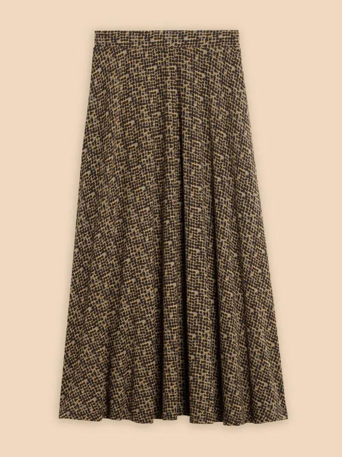White Stuff SKIRTS Jada Eco Vero Skirt Black Print 8211 Women White Stuff SKIRTS Jada Eco Vero Skirt Black Print 8211 Women