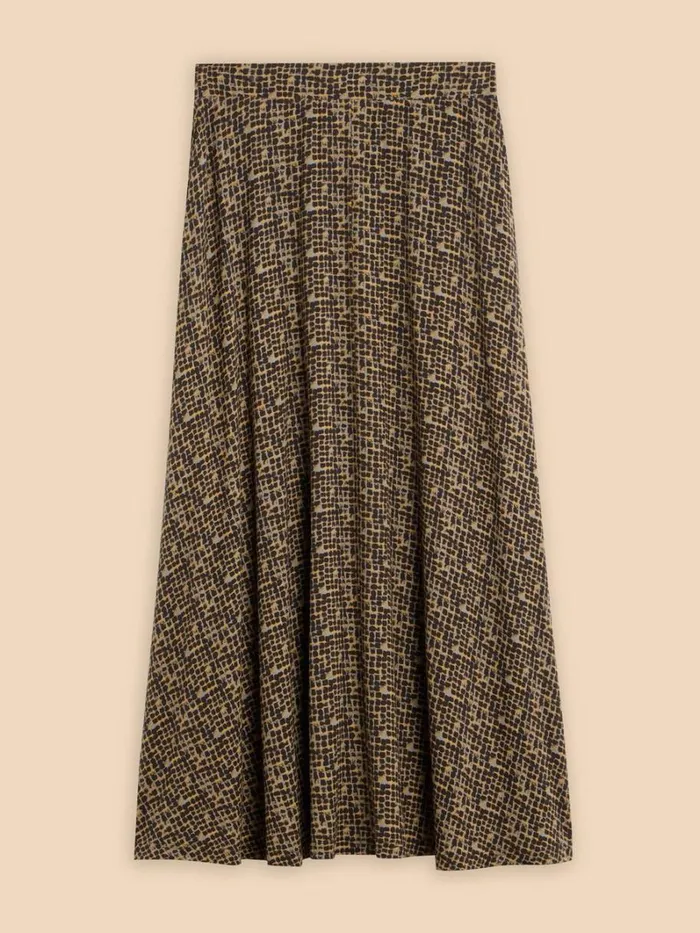 White Stuff SKIRTS Jada Eco Vero Skirt Black Print 8211 Women White Stuff SKIRTS Jada Eco Vero Skirt Black Print 8211 Women