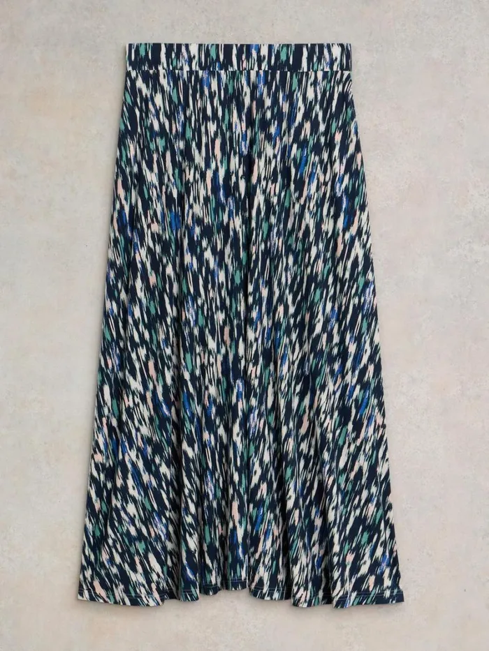 White Stuff SKIRTS Jada Eco Vero Skirt Navy Print 8211 Women