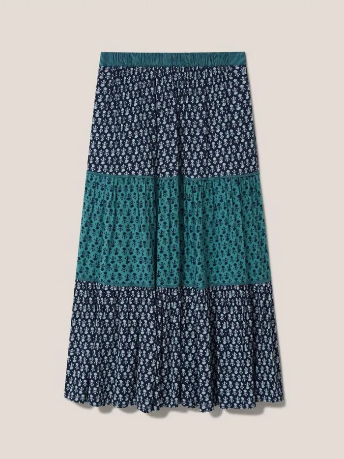 White Stuff SKIRTS Mabel Mixed Print Midi Skirt Navy Multi 8211 Women White Stuff SKIRTS Mabel Mixed Print Midi Skirt Navy Multi 8211 Women