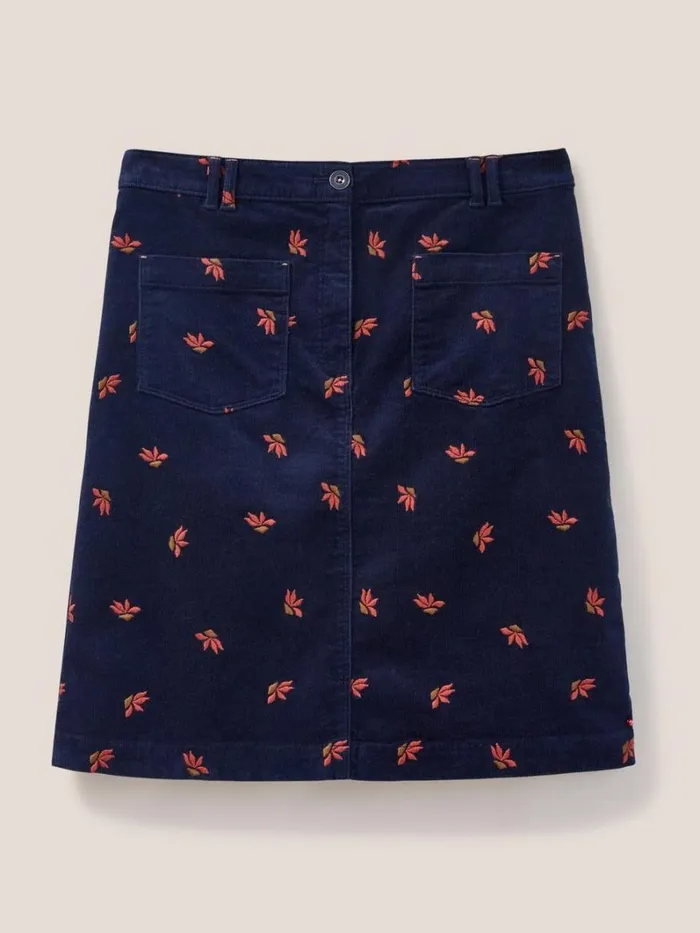 White Stuff SKIRTS Melody Embroidered Cord Skirt Navy Multi 8211 Women White Stuff SKIRTS Melody Embroidered Cord Skirt Navy Multi 8211 Women