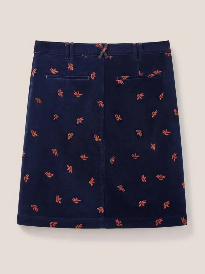 White Stuff SKIRTS Melody Embroidered Cord Skirt Navy Multi 8211 Women White Stuff SKIRTS Melody Embroidered Cord Skirt Navy Multi 8211 Women