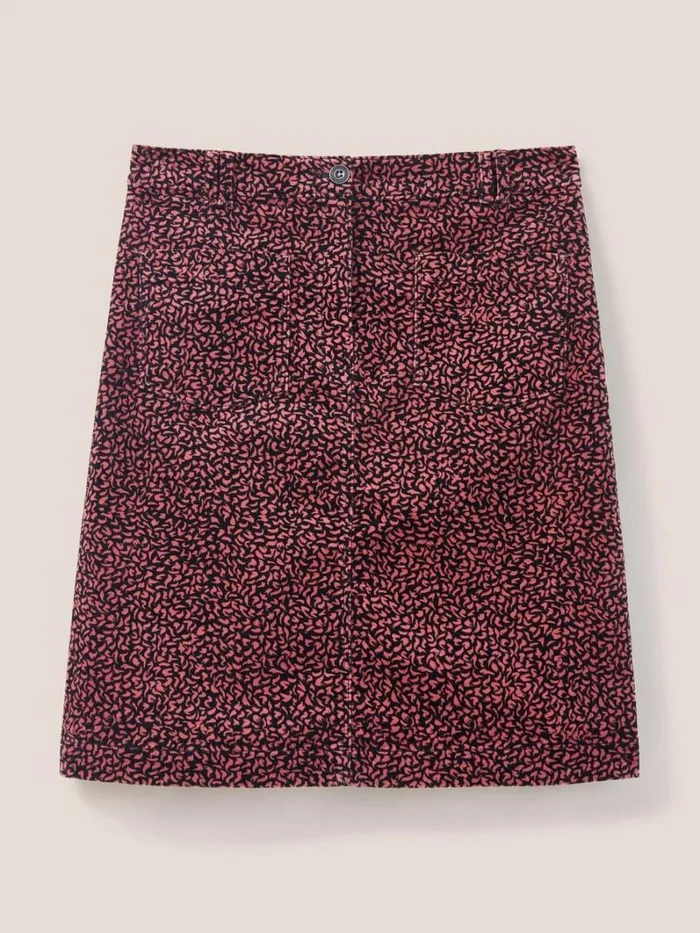 White Stuff SKIRTS Melody Organic Cord Skirt Pink Multi 8211 Women