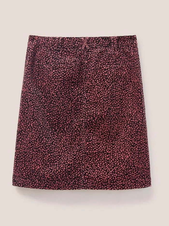 White Stuff SKIRTS Melody Organic Cord Skirt Pink Multi 8211 Women