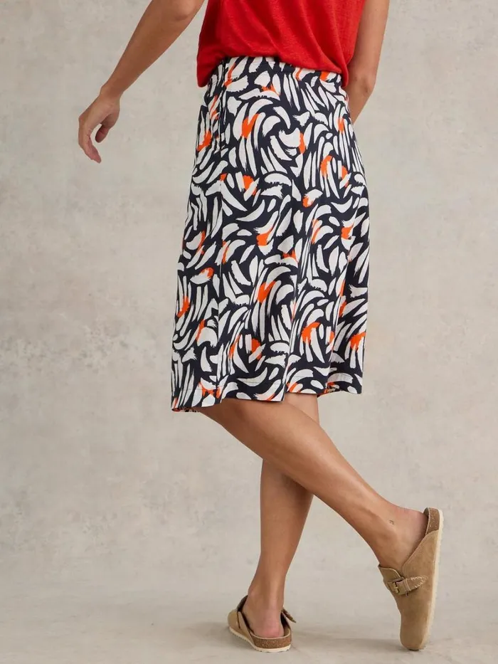 White Stuff SKIRTS Nell Reversible Skirt Black Print 8211 Women