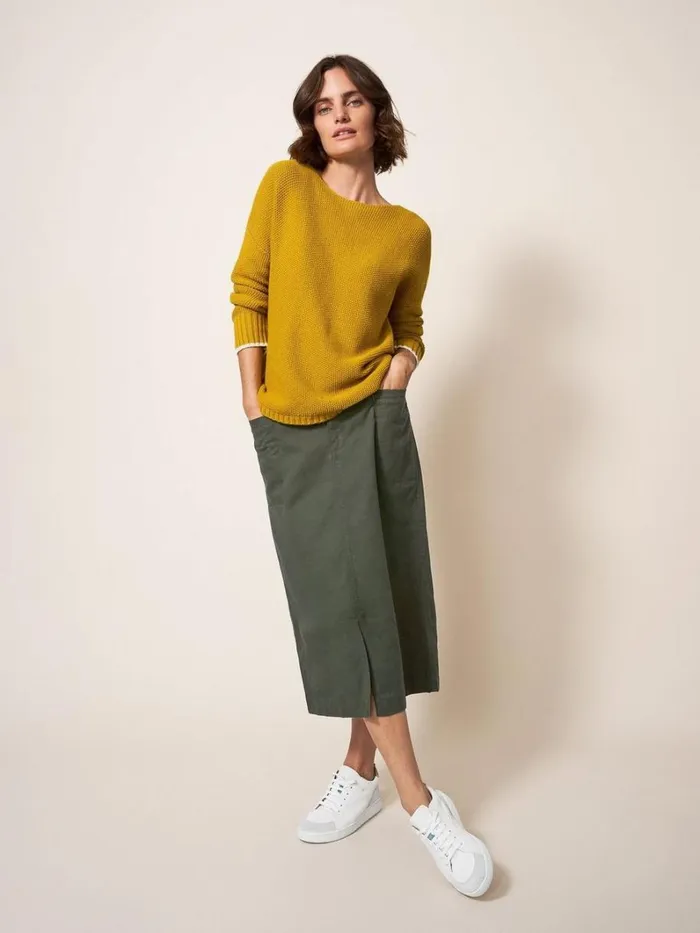 White Stuff SKIRTS Penny Midi Skirt Mid Green 8211 Women