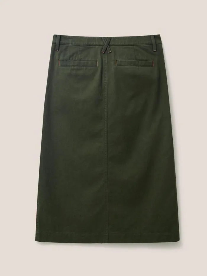 White Stuff SKIRTS Penny Midi Skirt Mid Green 8211 Women White Stuff SKIRTS Penny Midi Skirt Mid Green 8211 Women