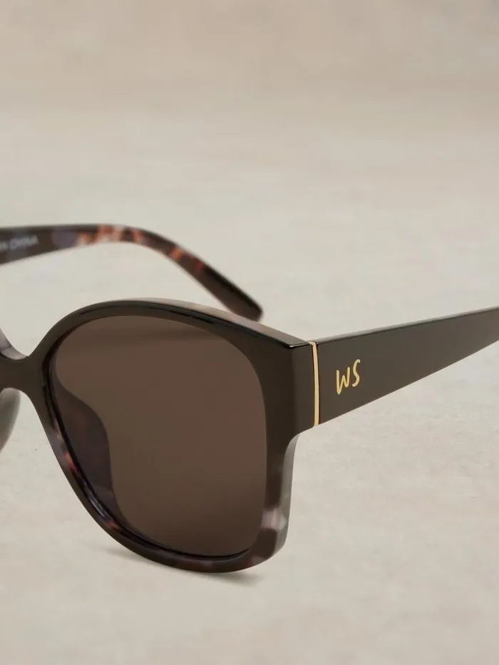 White Stuff SUNGLASSES Dee Angled Cateye Sunglasses Black Multi 8211 Women White Stuff SUNGLASSES Dee Angled Cateye Sunglasses Black Multi 8211 Women