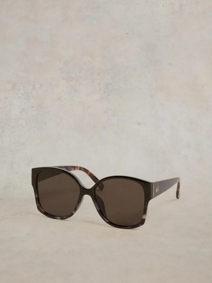 White Stuff SUNGLASSES Dee Angled Cateye Sunglasses Black Multi 8211 Women White Stuff SUNGLASSES Dee Angled Cateye Sunglasses Black Multi 8211 Women