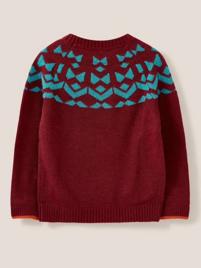 White Stuff SWEATS Geo Fairisle Jumper Red Multi 8211 Kids White Stuff SWEATS Geo Fairisle Jumper Red Multi 8211 Kids