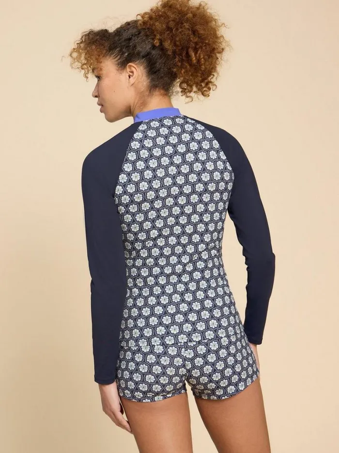 White Stuff SWIMWEAR Bay Rash Printed Vest Navy Multi 8211 Women White Stuff SWIMWEAR Bay Rash Printed Vest Navy Multi 8211 Women