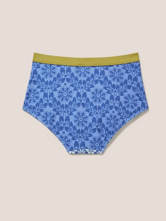 White Stuff SWIMWEAR Beth High Waist Bikini Bottom Blue Multi 8211 Women White Stuff SWIMWEAR Beth High Waist Bikini Bottom Blue Multi 8211 Women