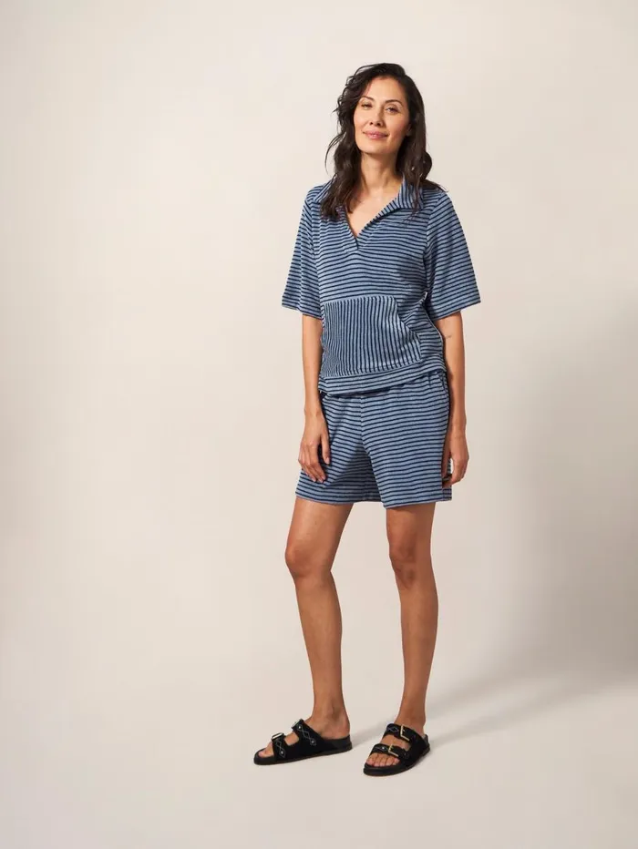 White Stuff SWIMWEAR Sabrina Towelling Short Blue Print 8211 Women