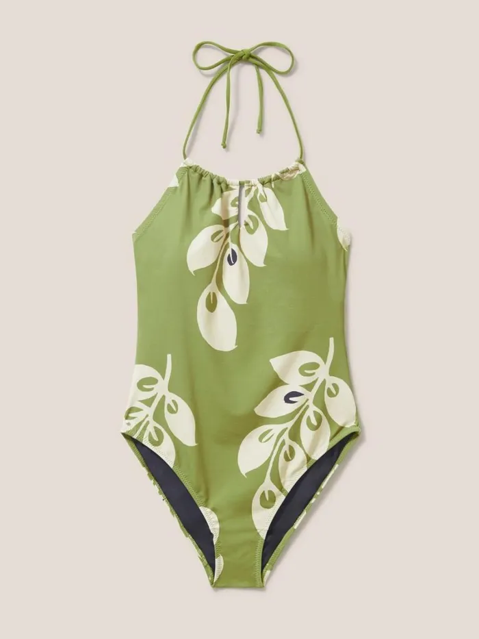 White Stuff SWIMWEAR Tamarin High Leg Swimsuit Green Multi 8211 Women White Stuff SWIMWEAR Tamarin High Leg Swimsuit Green Multi 8211 Women