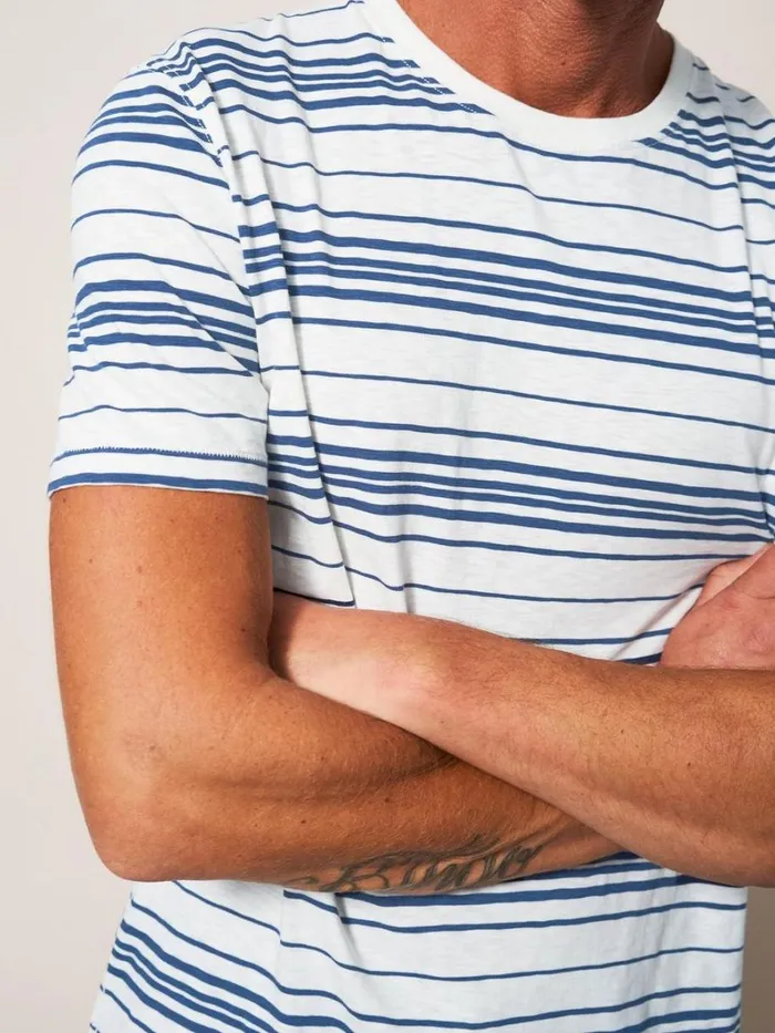 White Stuff TSHIRTS Abersoch Stripe SS Tee Natural White 8211 Men White Stuff TSHIRTS Abersoch Stripe SS Tee Natural White 8211 Men