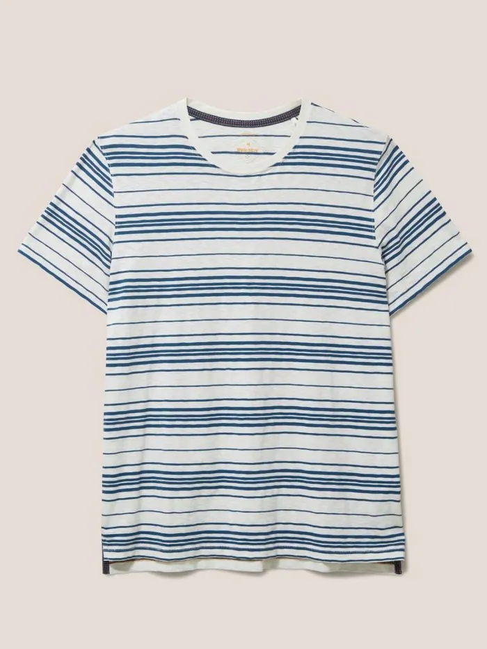 White Stuff TSHIRTS Abersoch Stripe SS Tee Natural White 8211 Men White Stuff TSHIRTS Abersoch Stripe SS Tee Natural White 8211 Men