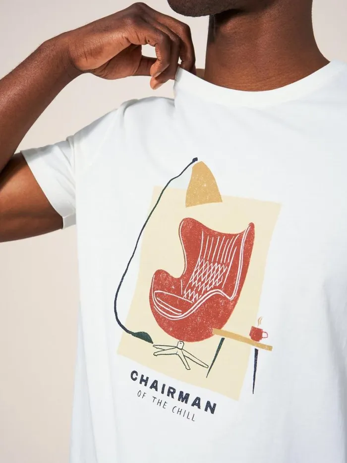 White Stuff TSHIRTS Chairman Graphic Tee Natural White 8211 Men