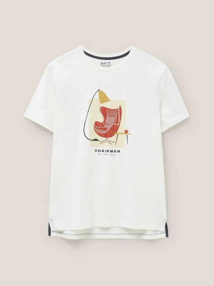 White Stuff TSHIRTS Chairman Graphic Tee Natural White 8211 Men