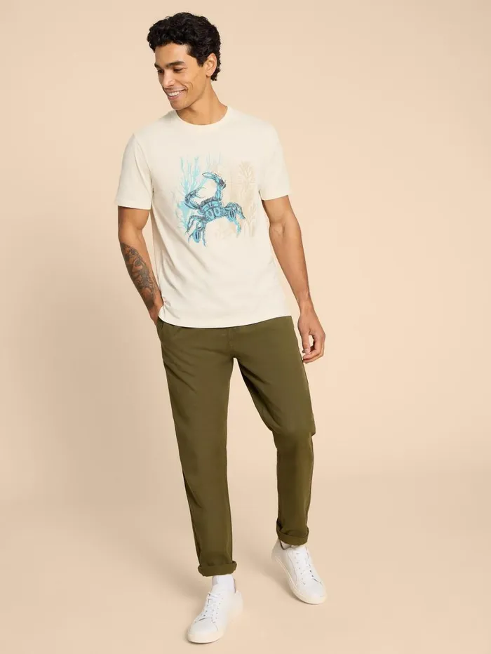 White Stuff TSHIRTS Crab Graphic Tee White Print 8211 Men White Stuff TSHIRTS Crab Graphic Tee White Print 8211 Men