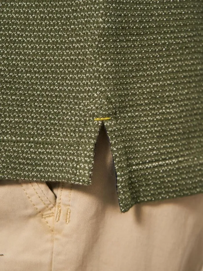 White Stuff TSHIRTS Micro Dot Polo Khaki Green 8211 Men
