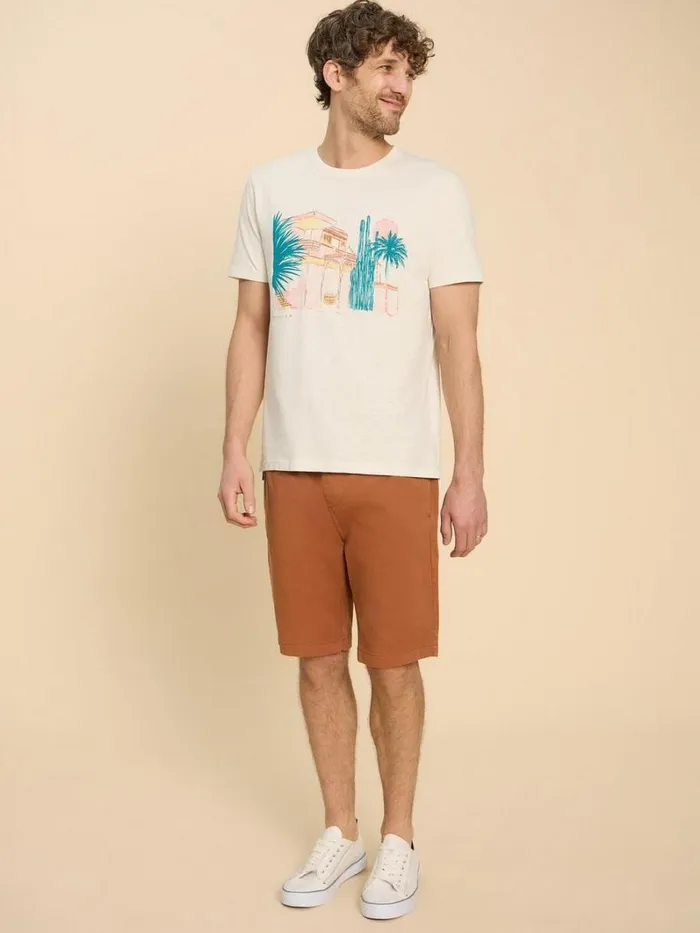 White Stuff TSHIRTS Morocco Graphic Tee White Print 8211 Men