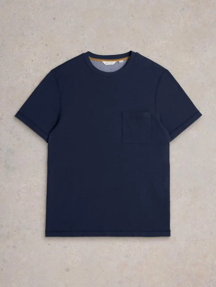 White Stuff TSHIRTS Tenby Textured SS Tee Dark Navy 8211 Men White Stuff TSHIRTS Tenby Textured SS Tee Dark Navy 8211 Men