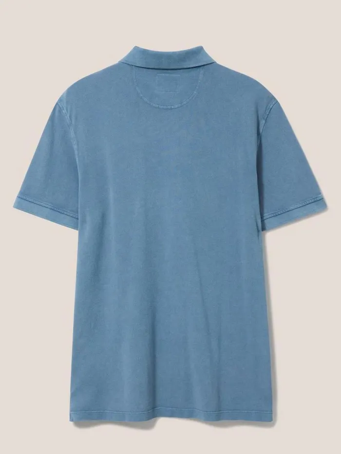 White Stuff TSHIRTS Utility Polo Chambray Blue 8211 Men White Stuff TSHIRTS Utility Polo Chambray Blue 8211 Men