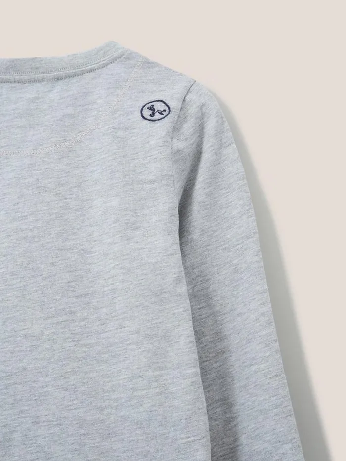 White Stuff TOPS Abbey Long Sleeve T Shirt Grey Marl 8211 Kids White Stuff TOPS Abbey Long Sleeve T Shirt Grey Marl 8211 Kids