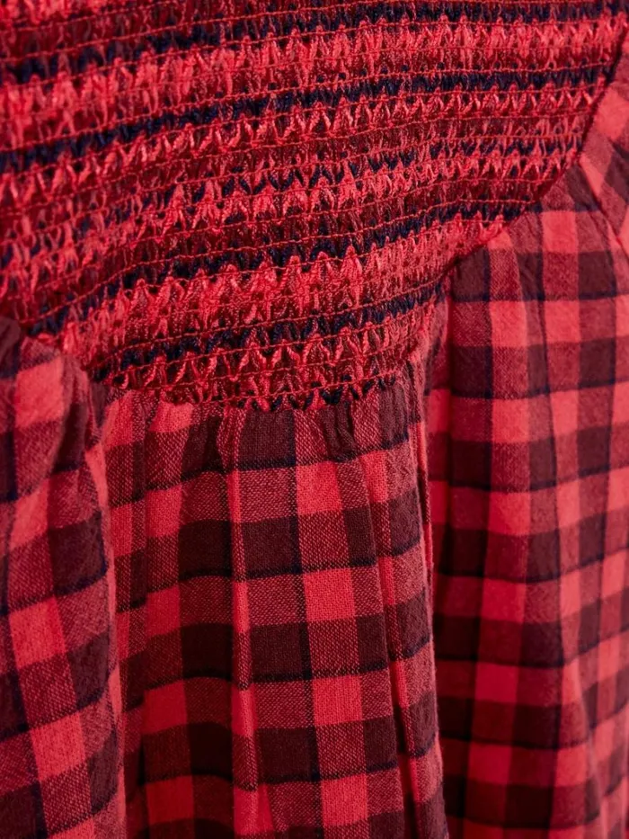 White Stuff TOPS Adeline Check Top Red Multi 8211 Kids