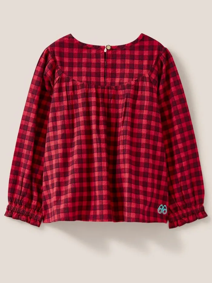 White Stuff TOPS Adeline Check Top Red Multi 8211 Kids White Stuff TOPS Adeline Check Top Red Multi 8211 Kids