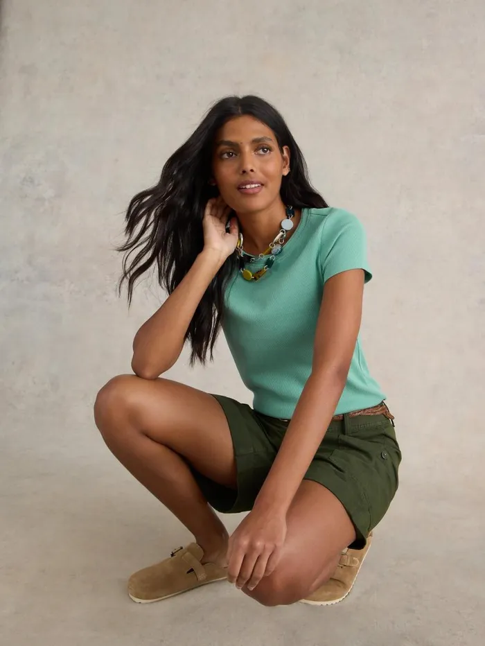 White Stuff TOPS and TEES AIDA TEE Mid Green 8211 Women