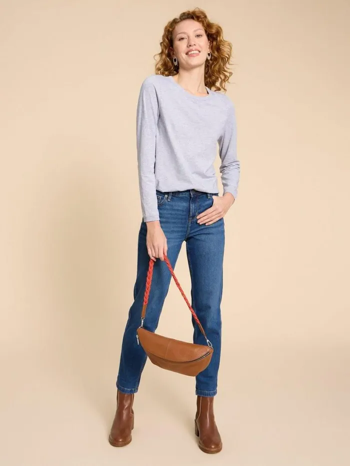 White Stuff TOPS and TEES CLARA TEE Grey Marl 8211 Women