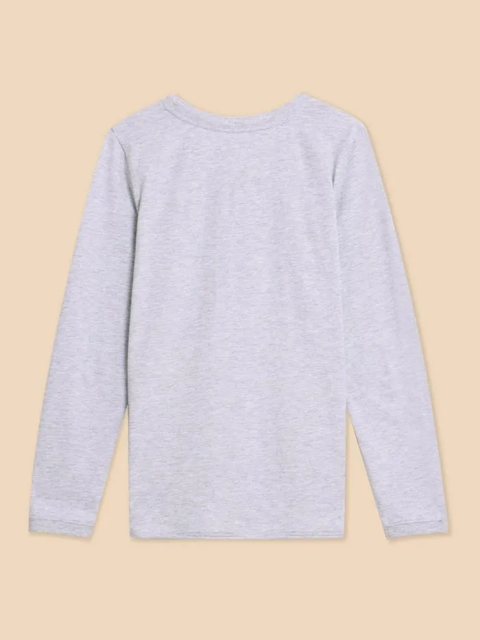 White Stuff TOPS and TEES CLARA TEE Grey Marl 8211 Women White Stuff TOPS and TEES CLARA TEE Grey Marl 8211 Women