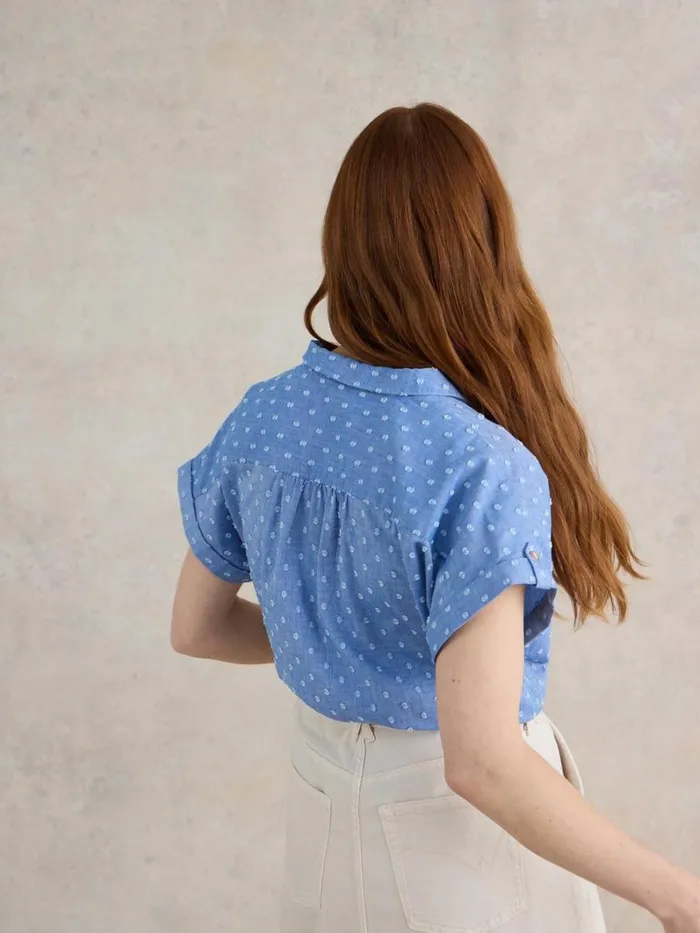 White Stuff TOPS and TEES Ellie Organic Cotton Shirt Blue Multi 8211 Women White Stuff TOPS and TEES Ellie Organic Cotton Shirt Blue Multi 8211 Women