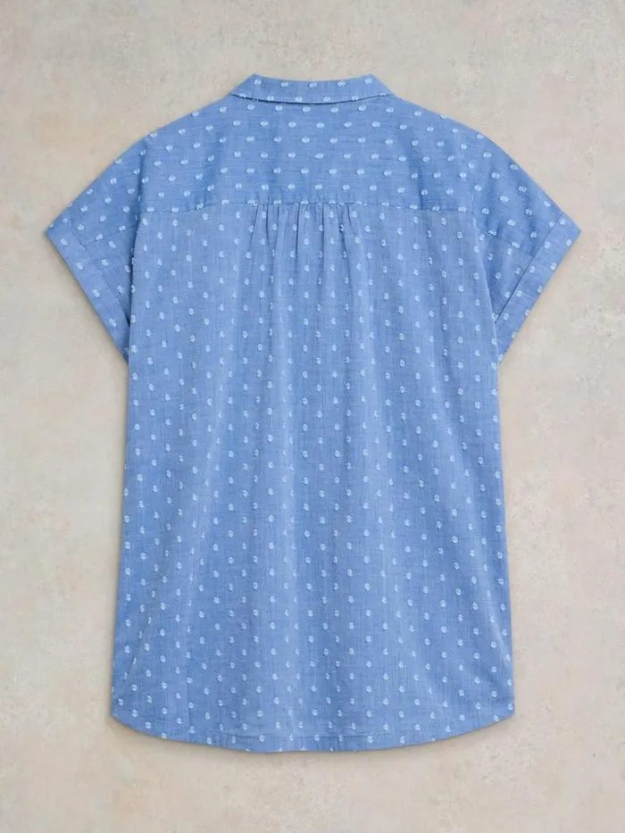 White Stuff TOPS and TEES Ellie Organic Cotton Shirt Blue Multi 8211 Women White Stuff TOPS and TEES Ellie Organic Cotton Shirt Blue Multi 8211 Women