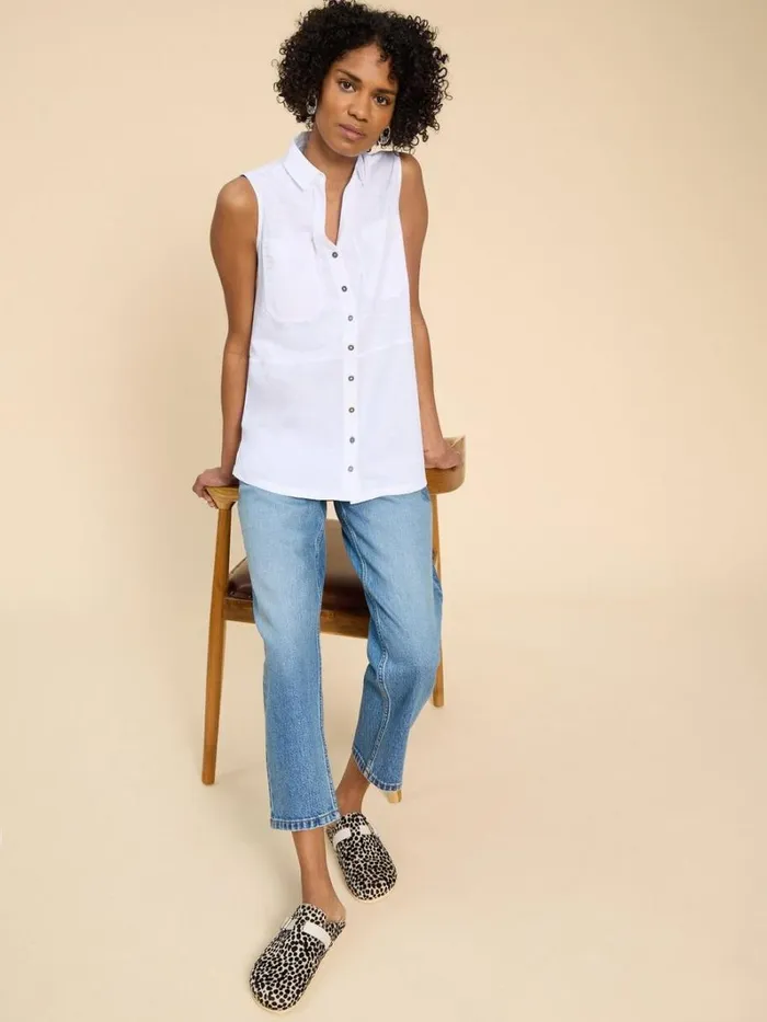 White Stuff TOPS and TEES MELANIE MIX LONGLINE SHIRT Natural White 8211 Women White Stuff TOPS and TEES MELANIE MIX LONGLINE SHIRT Natural White 8211 Women