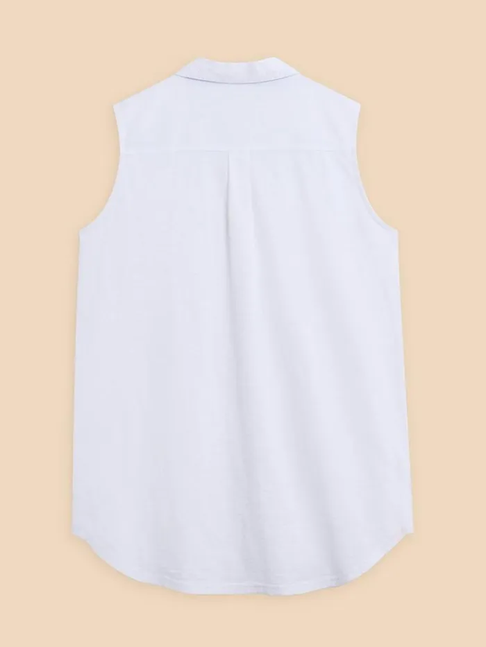 White Stuff TOPS and TEES MELANIE MIX LONGLINE SHIRT Natural White 8211 Women