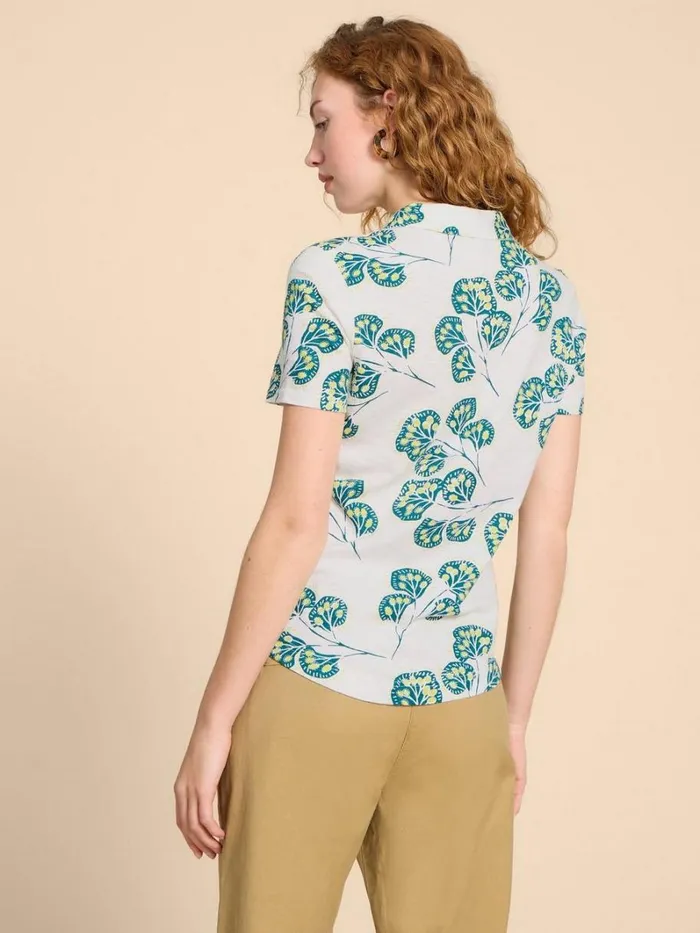 White Stuff TOPS and TEES PENNY JERSEY POCKET SHIRT Ivory Print 8211 Women White Stuff TOPS and TEES PENNY JERSEY POCKET SHIRT Ivory Print 8211 Women
