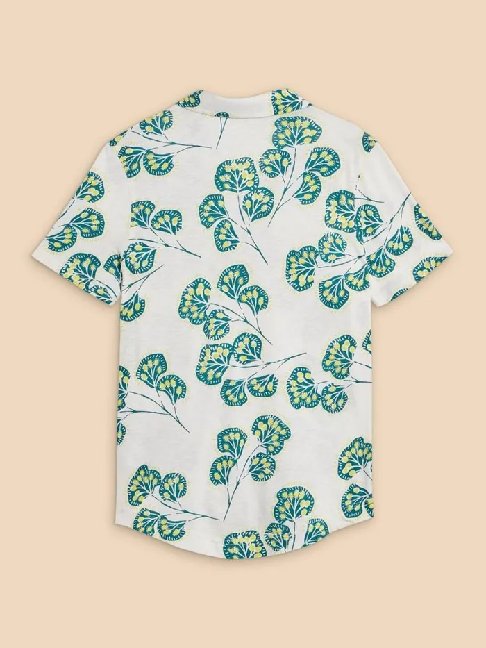 White Stuff TOPS and TEES PENNY JERSEY POCKET SHIRT Ivory Print 8211 Women White Stuff TOPS and TEES PENNY JERSEY POCKET SHIRT Ivory Print 8211 Women