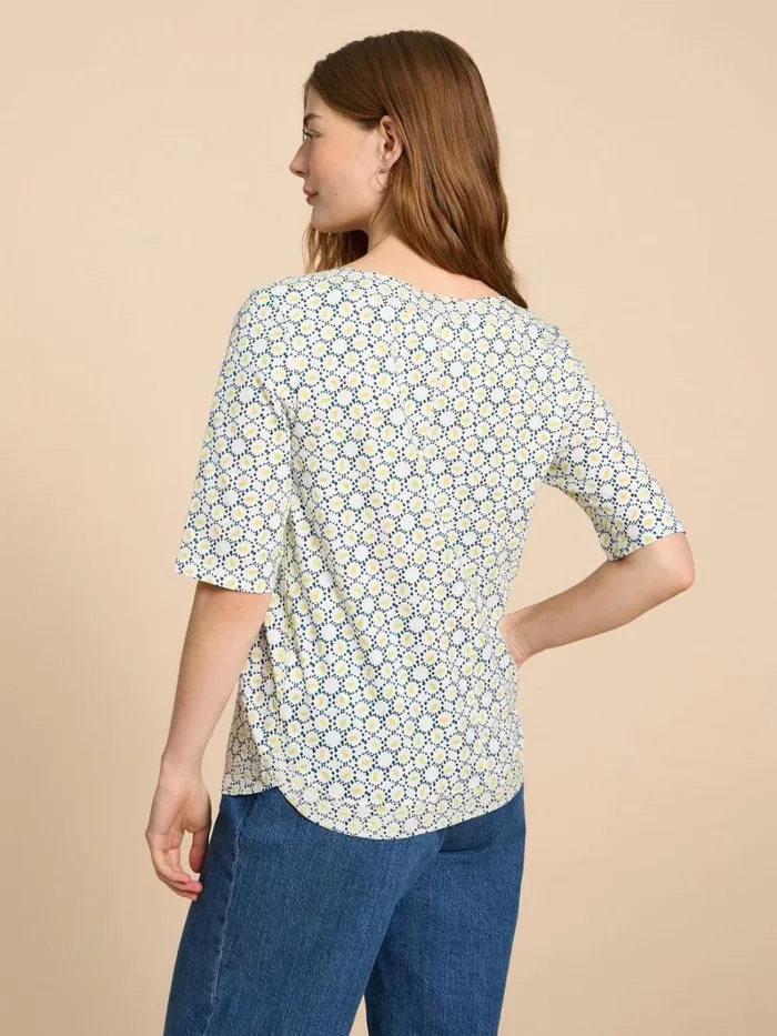 White Stuff TOPS and TEES WEAVER JERSEY TOP White Multi 8211 Women White Stuff TOPS and TEES WEAVER JERSEY TOP White Multi 8211 Women