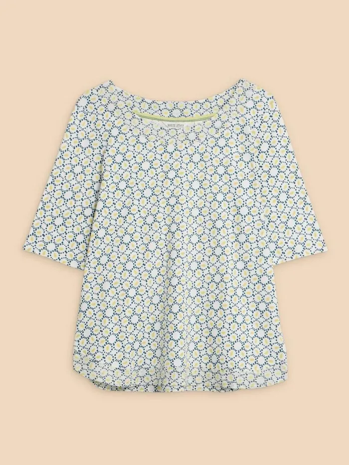 White Stuff TOPS and TEES WEAVER JERSEY TOP White Multi 8211 Women White Stuff TOPS and TEES WEAVER JERSEY TOP White Multi 8211 Women
