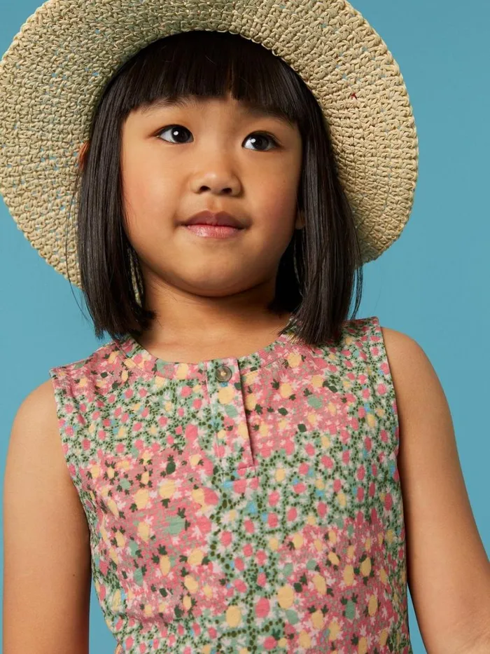 White Stuff TOPS Casey Printed Vest Pink Multi 8211 Kids