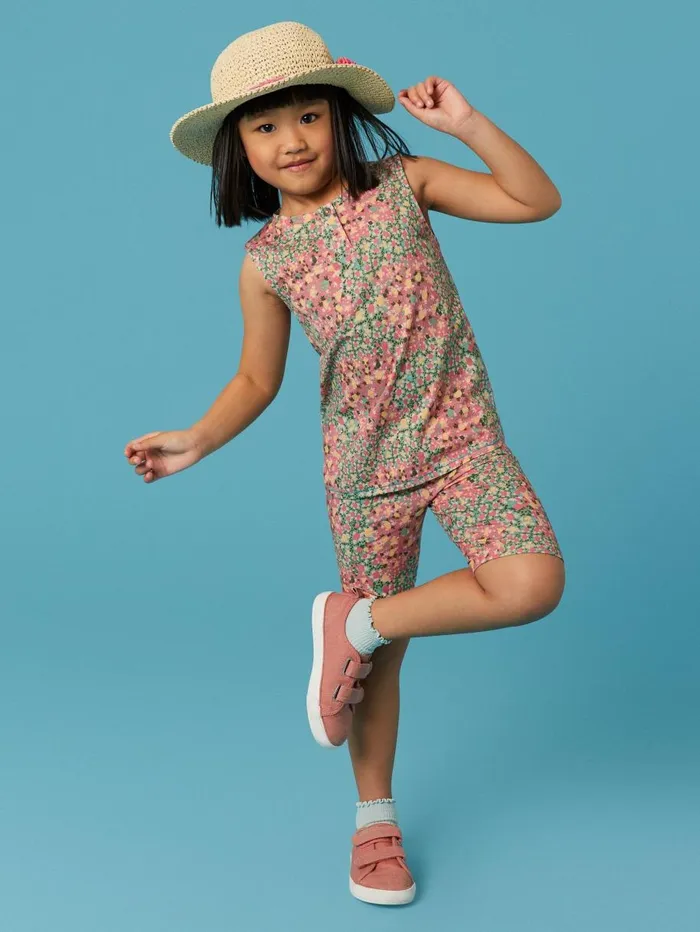 White Stuff TOPS Casey Printed Vest Pink Multi 8211 Kids