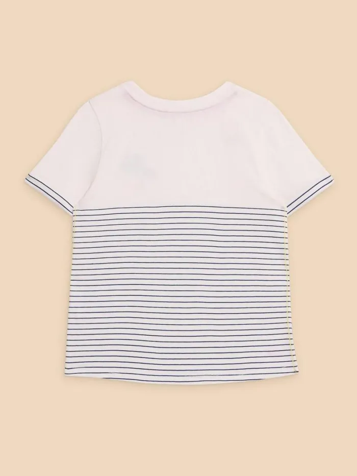 White Stuff TOPS Embroidered Stripe Tee Ivory Multi 8211 Kids White Stuff TOPS Embroidered Stripe Tee Ivory Multi 8211 Kids