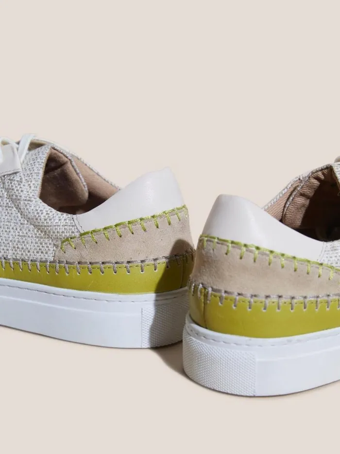 White Stuff TRAINERS Craft Lace Up Trainer Natural Multi 8211 Women White Stuff TRAINERS Craft Lace Up Trainer Natural Multi 8211 Women