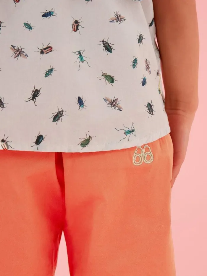 White Stuff TROUSERS and SHORTS Cole Chino Short Mid Coral 8211 Kids